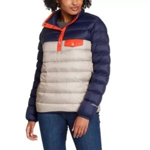 Eddie Bauer Stratuslite Down Snap Mock